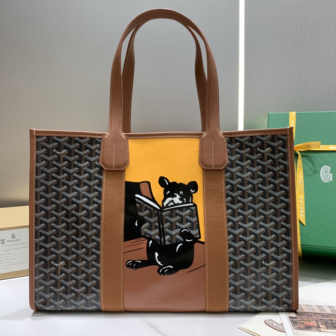 Villette Tote Bag MM In Black and Tan